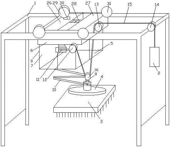 Green brick stacking machine for brick making