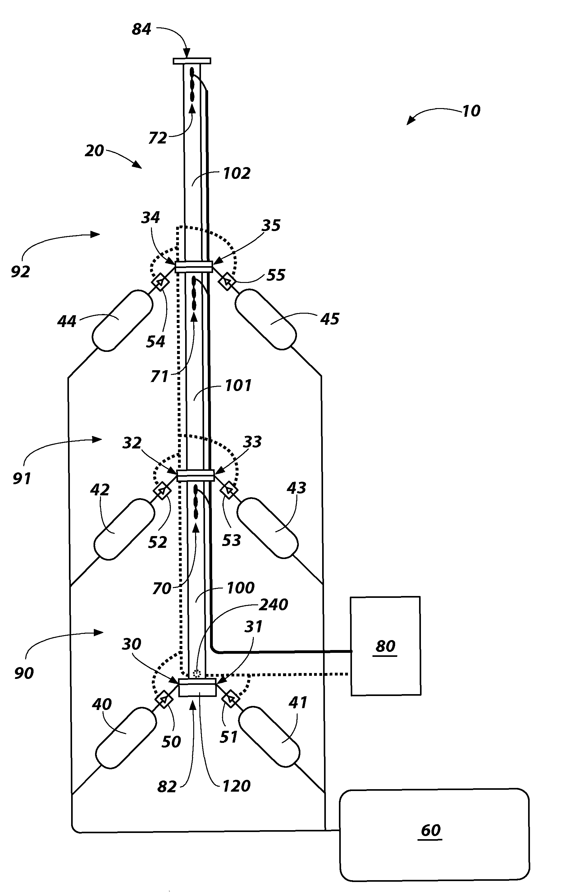 Sequential injection gas guns for accelerating projectiles