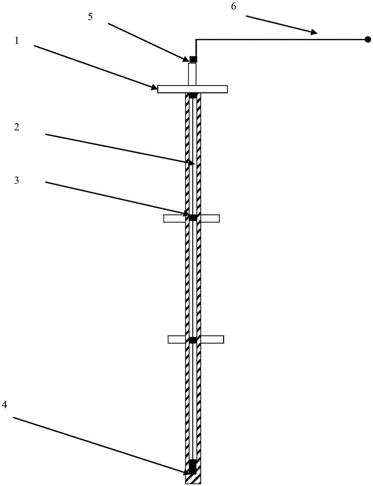 Distributed settlement measurement device and measurement method