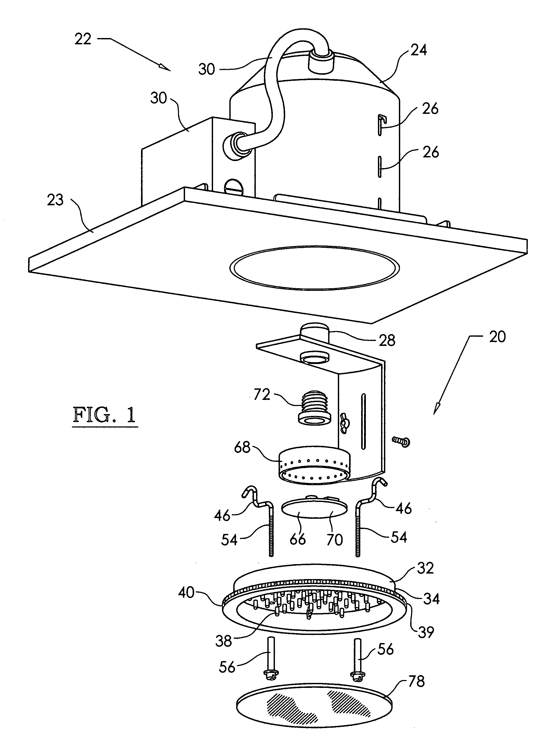 LED conversion system for recessed lighting