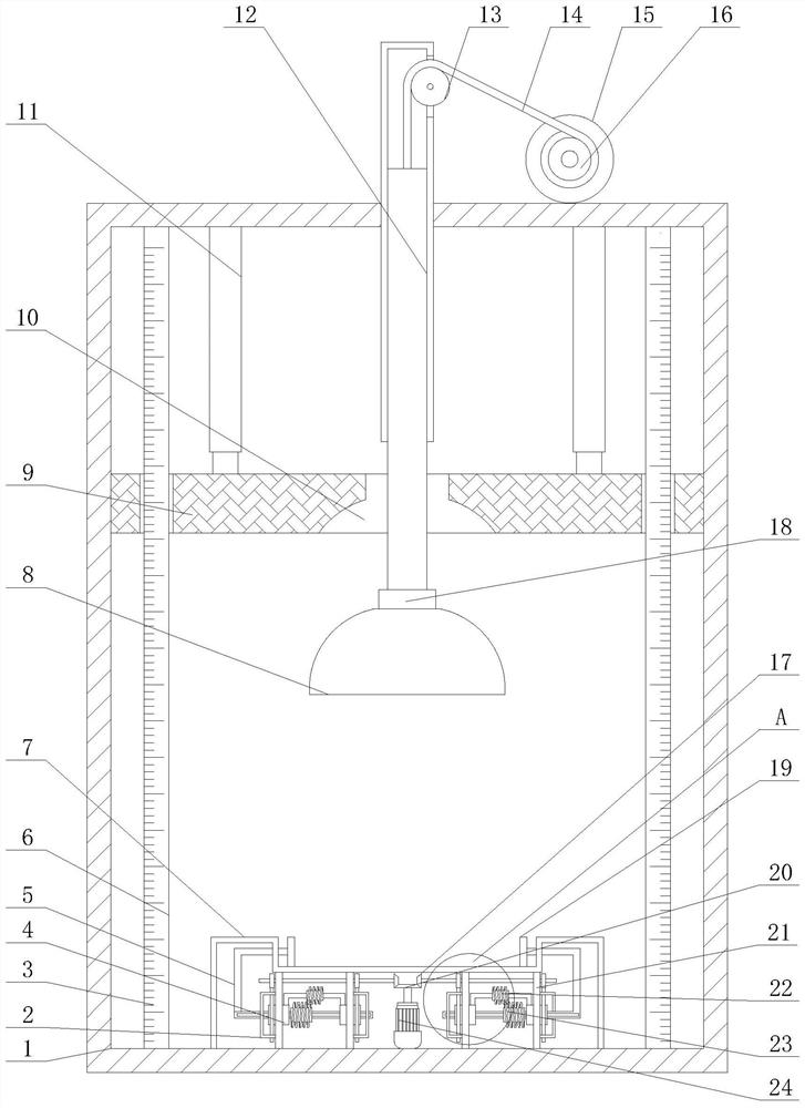 Compression resistance detection device for automobile part production and processing