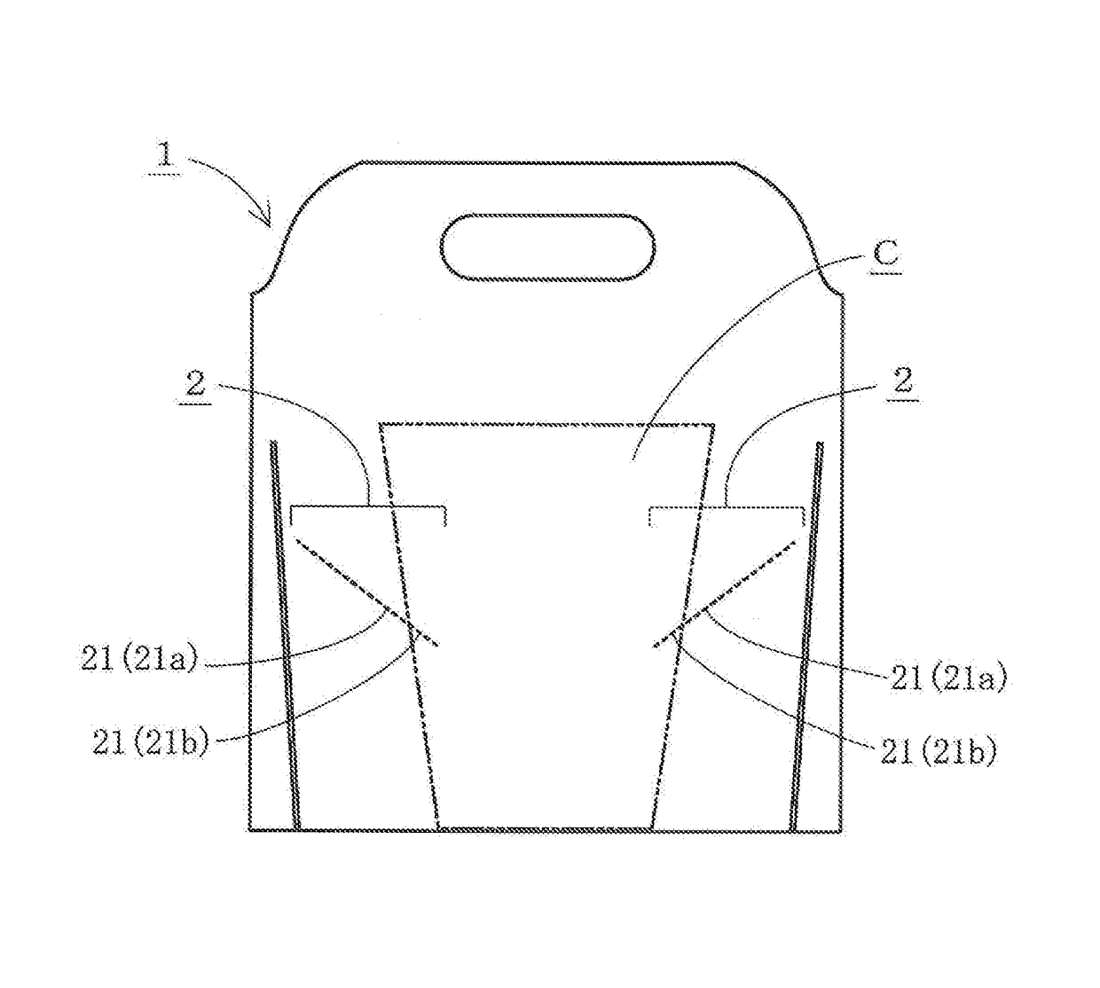 Tight fastening type size-free container carrying bag