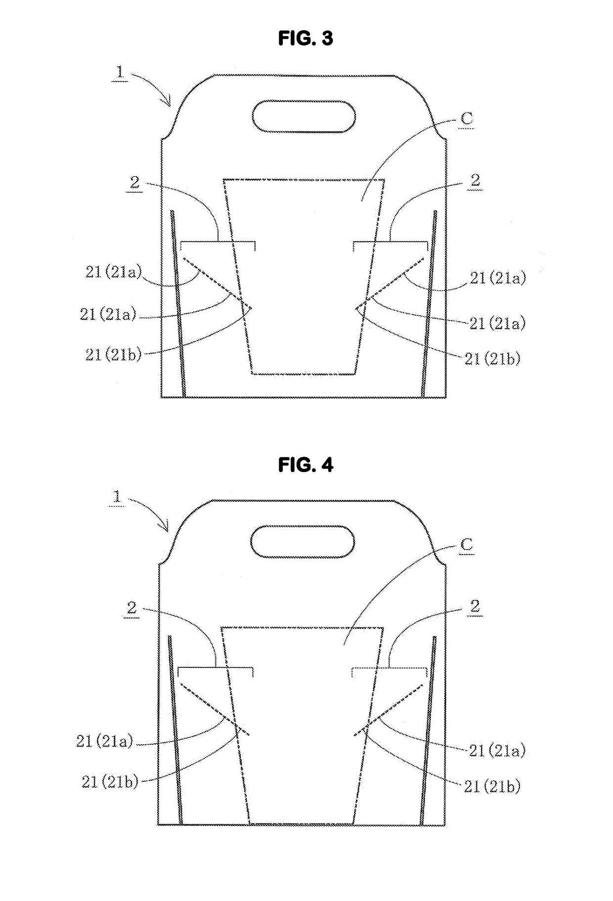 Tight fastening type size-free container carrying bag