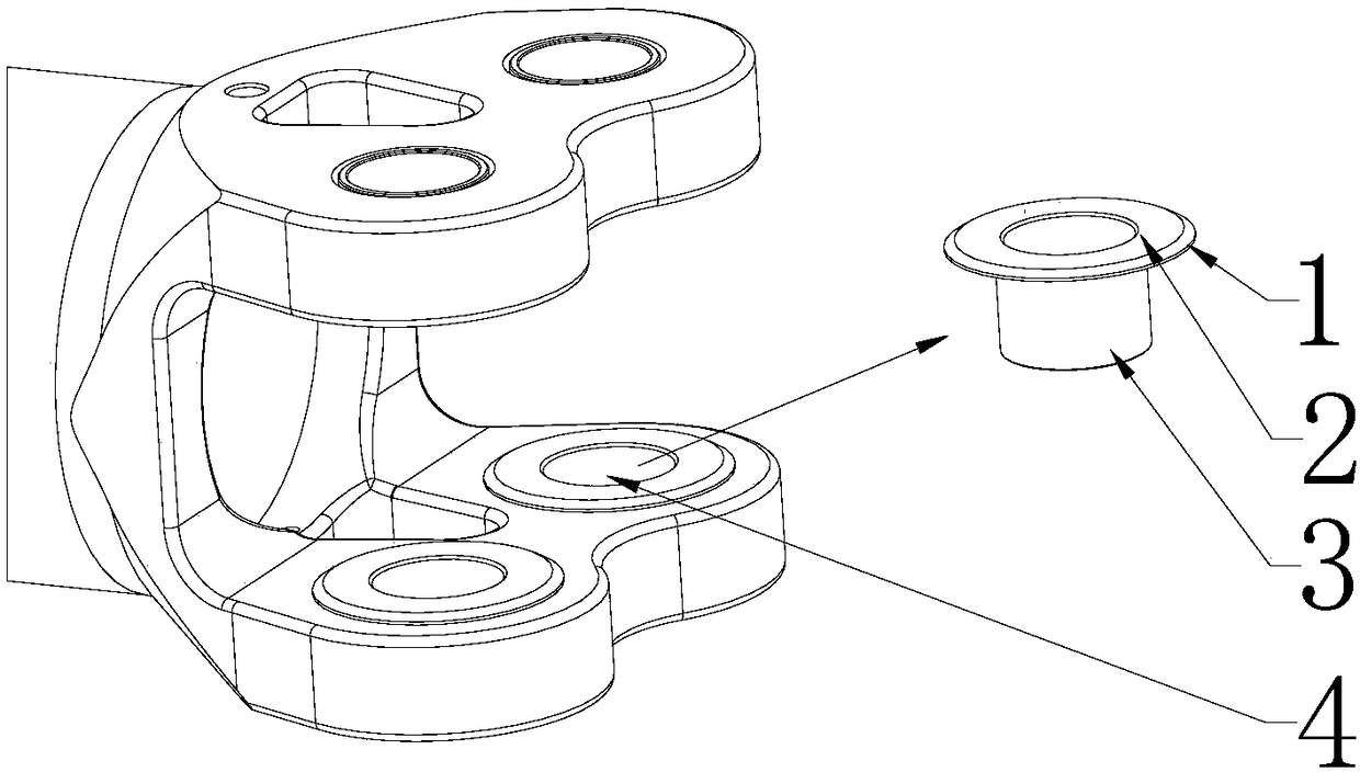 Structure and assembling technology of propeller blade connecting joint