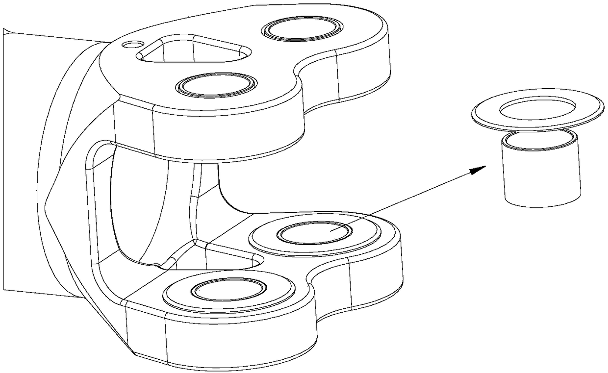 Structure and assembling technology of propeller blade connecting joint