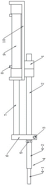 Fully automatic axle lathe jacking device