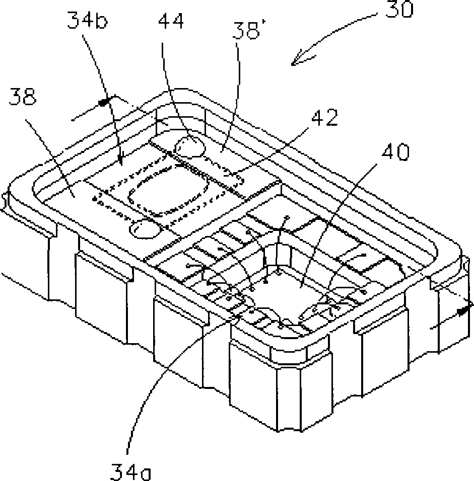 Quartz crystal oscillator encapsulation construction