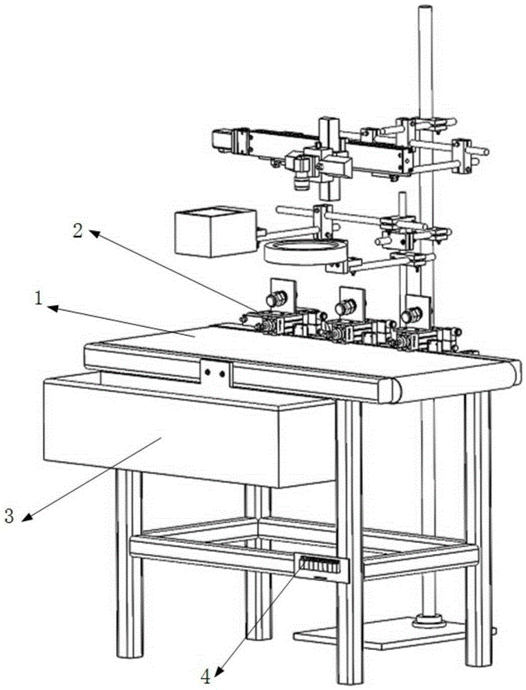 Brake block appearance defect multi-station online detection device and method