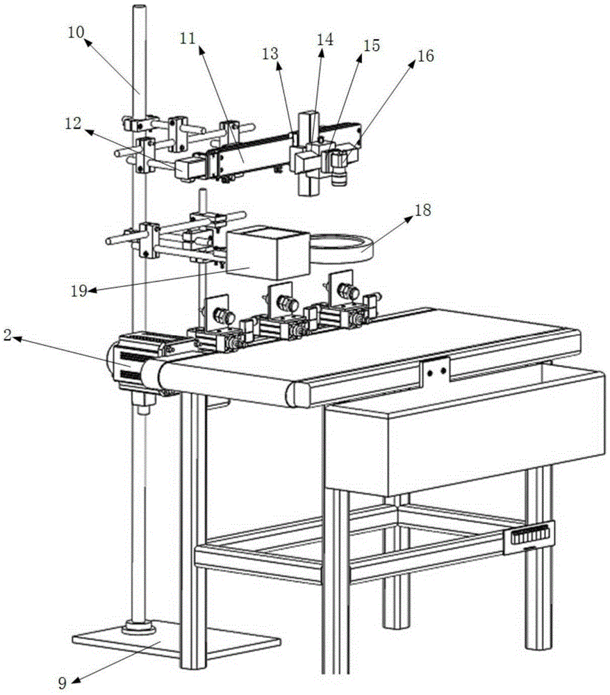 Brake block appearance defect multi-station online detection device and method