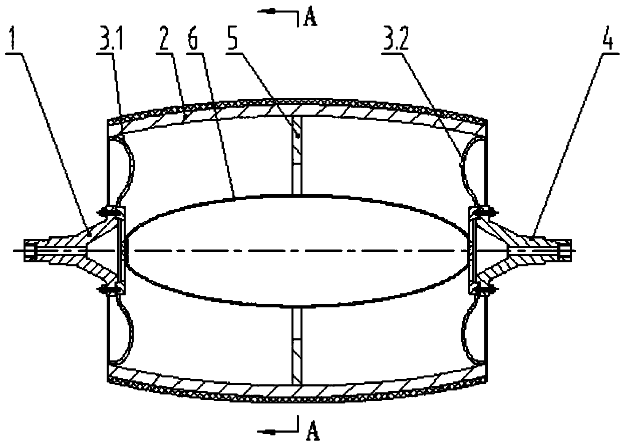 Energy-saving water-saving arc printing and dyeing drying cylinder