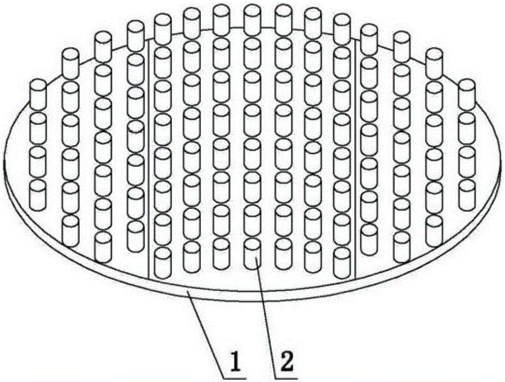 Gas-liquid distribution disk for hydrogenation reactor