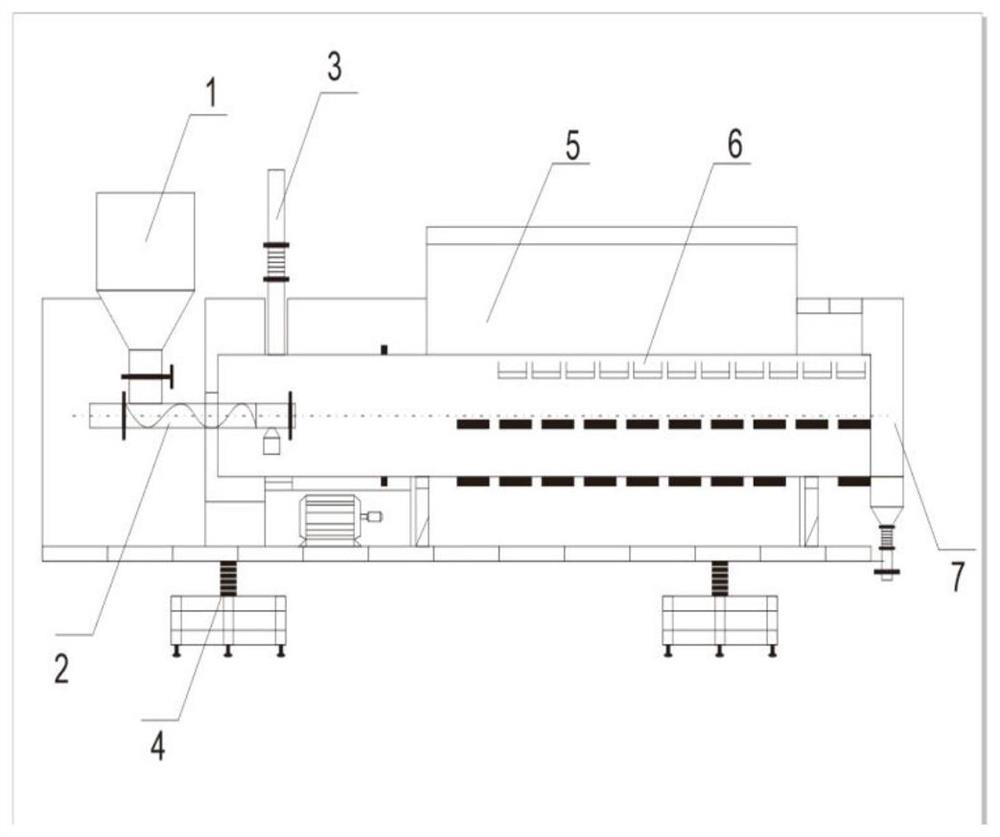 Rotary furnace carbon-ceramic furnace tube for CVD carbon vapor deposition, rotary furnace and preparation method of carbon-ceramic furnace tube