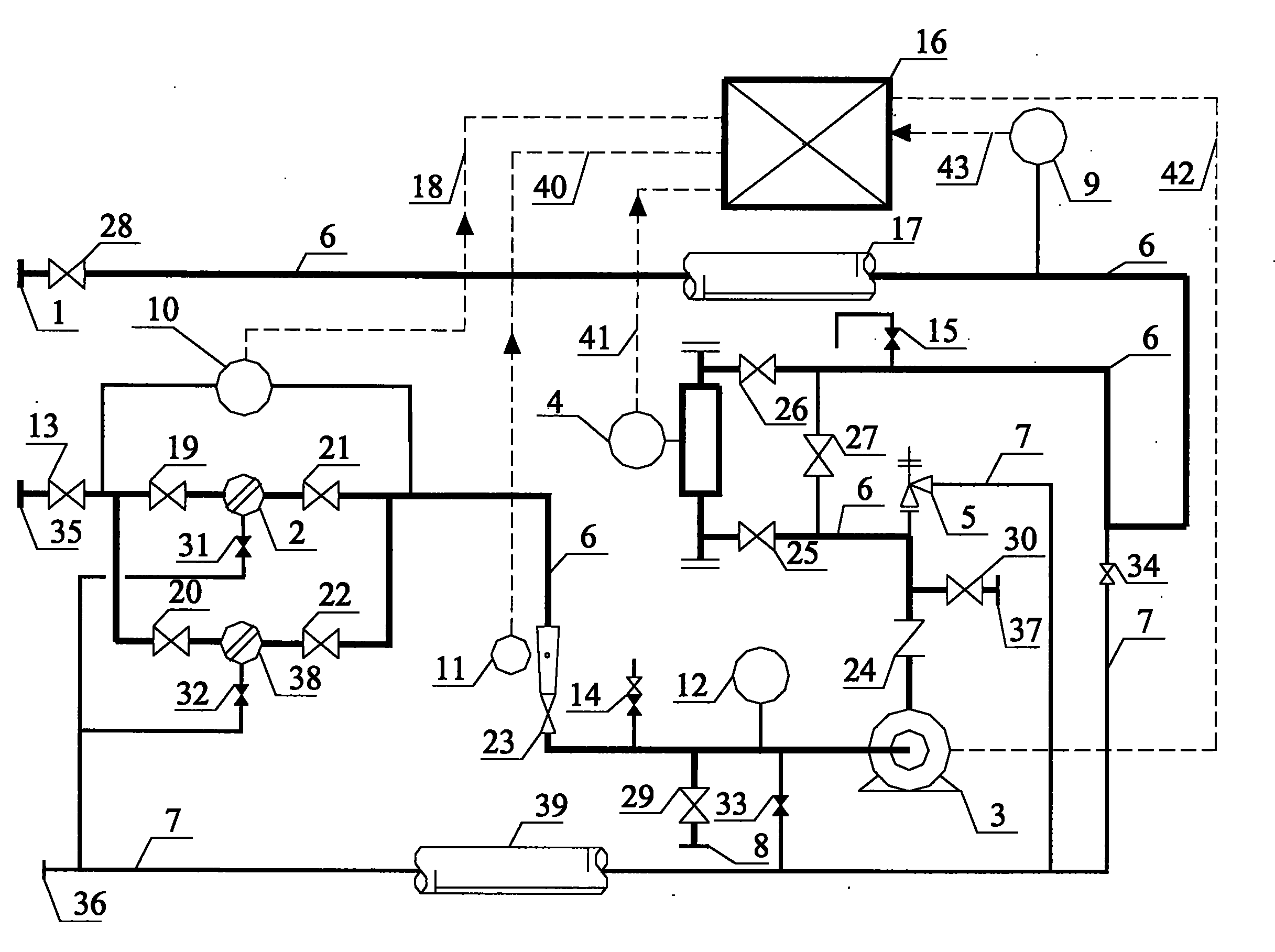 Oil conveying pipeline on-line density measuring device