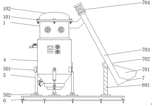 Preparation device of ultra-low AI silicon micro-powder