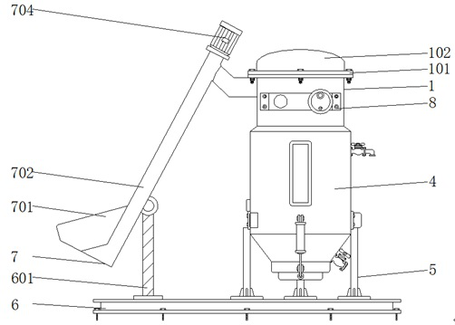 Preparation device of ultra-low AI silicon micro-powder