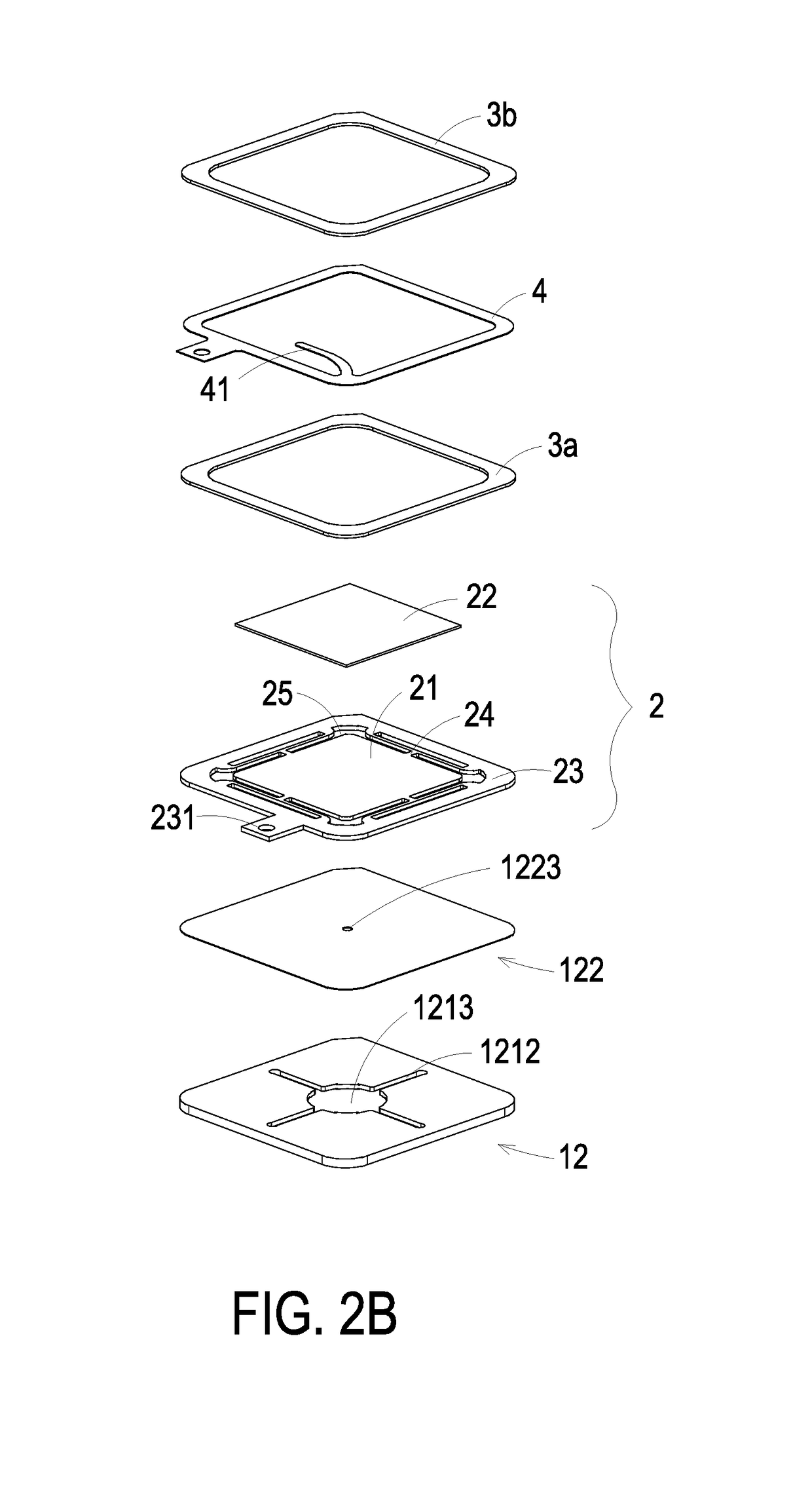 Fluid control device having a piezoelectric actuator