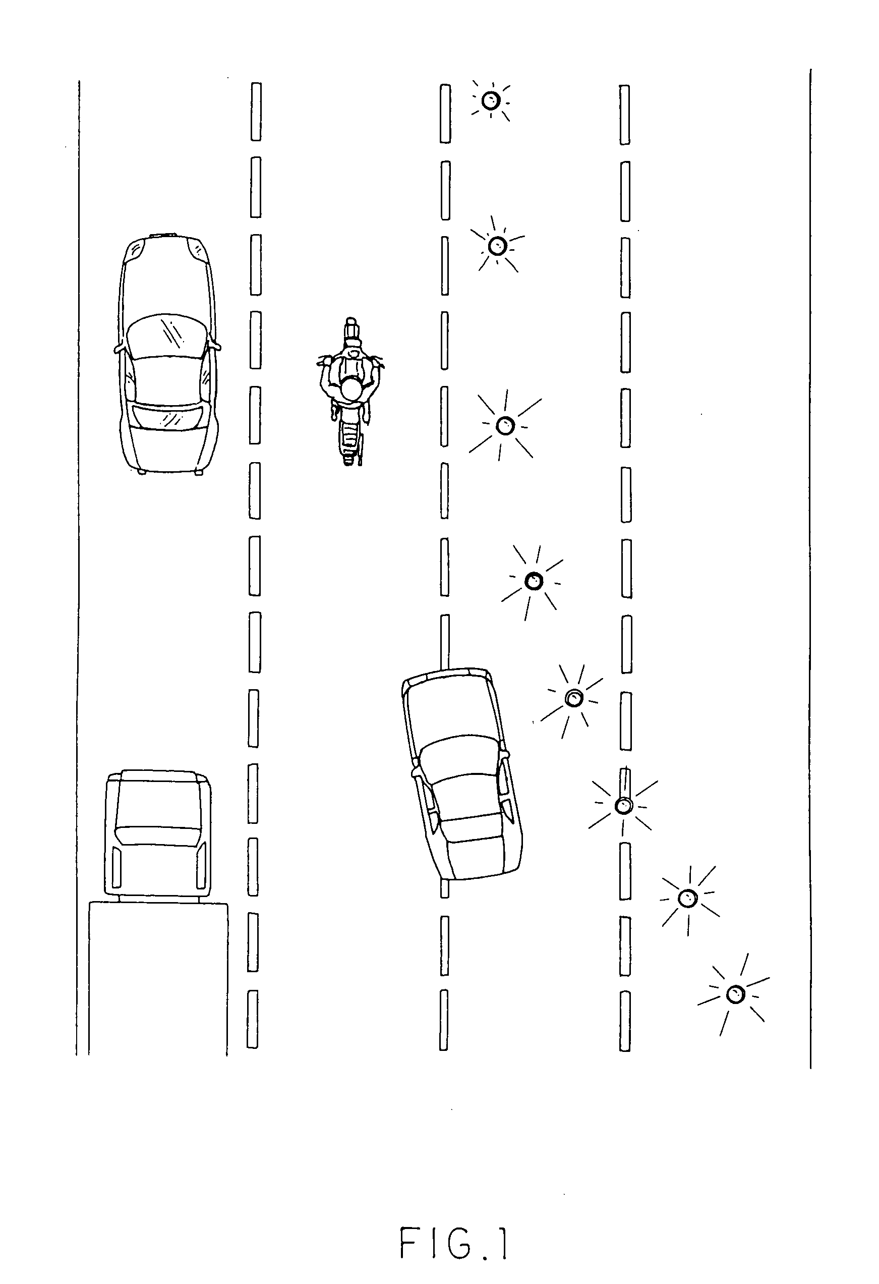 Portable radial projection light source arrangement