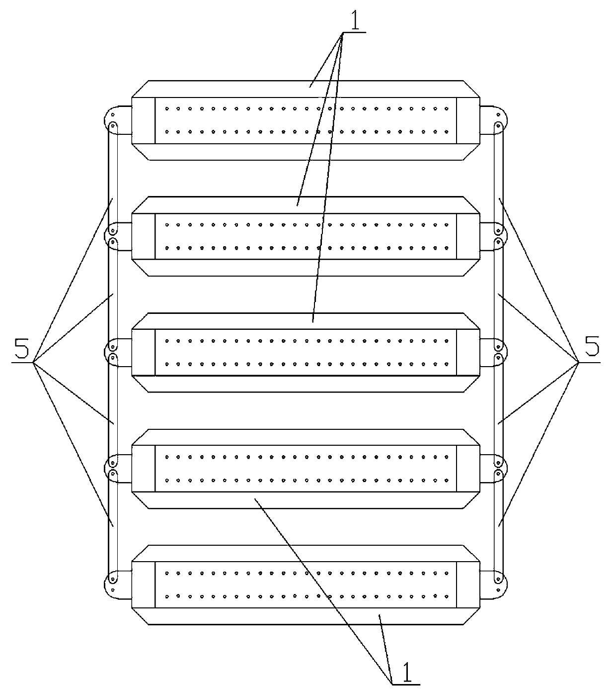 Plant buttress device for preventing floating ecological restoration plant from overgrowing and spreading