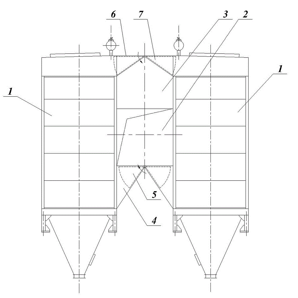 Module combined bag type dust remover and loading and transporting method thereof