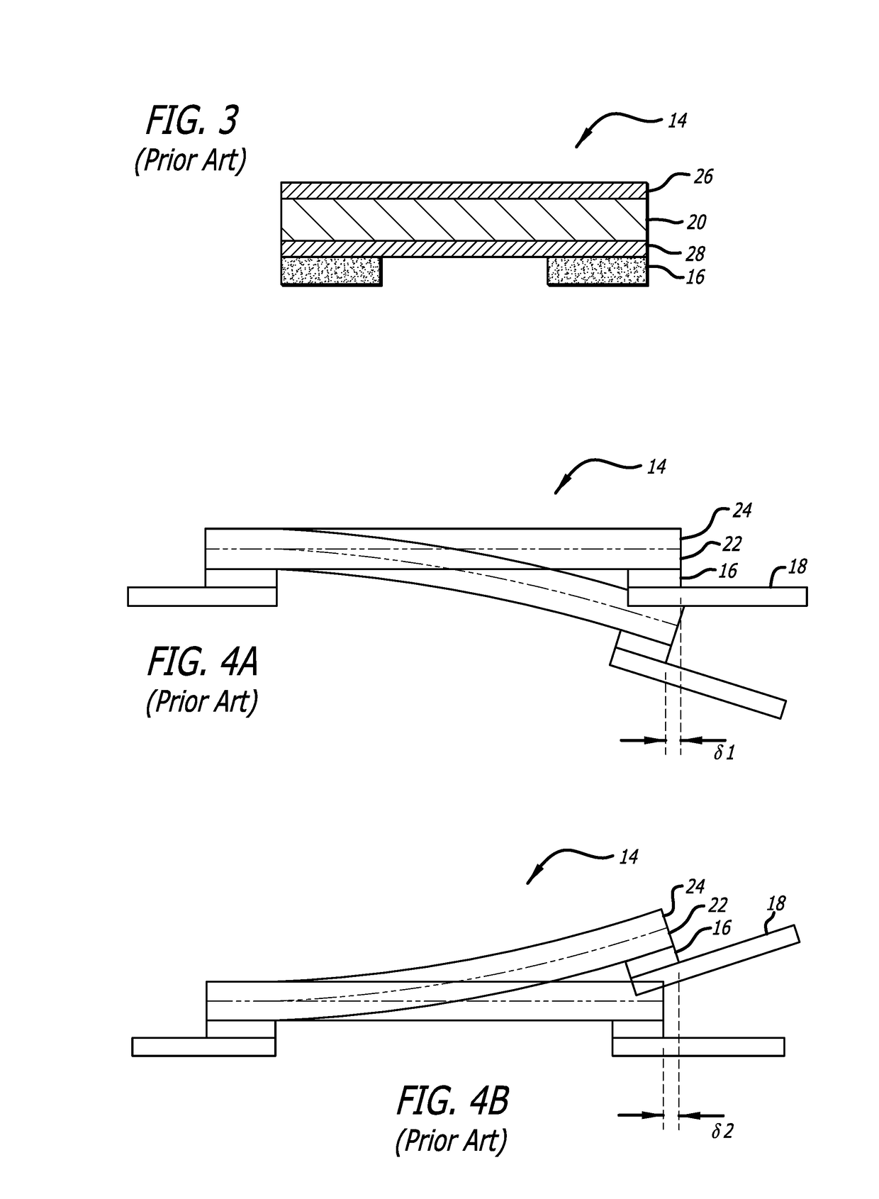 Multi-layer PZT microactuator having a poled but inactive PZT constraining layer