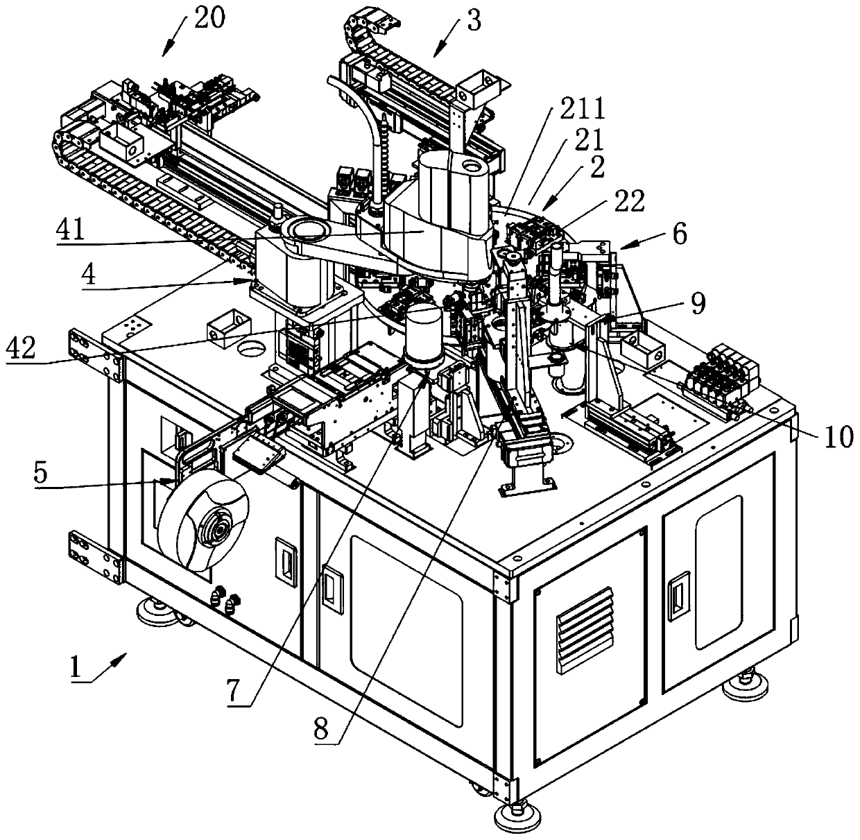 Automatic labeling machine and labeling method