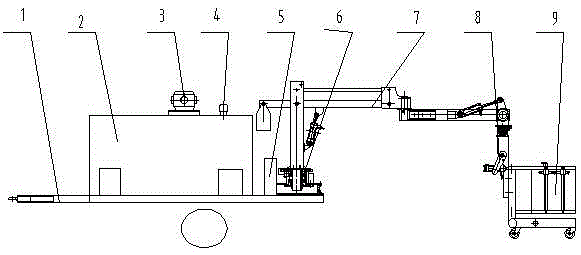 Automatic lime white spraying apparatus for road greening trees