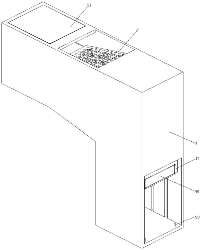 Garbage filtering device for domestic sewage treatment