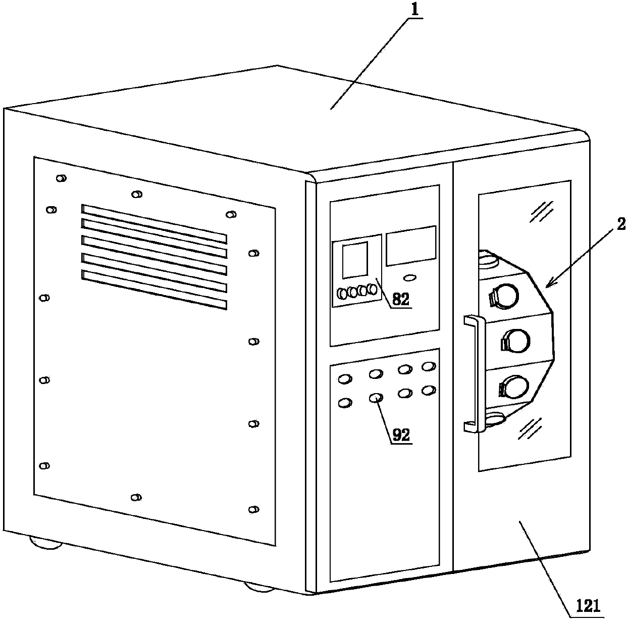 Wind-heat dyeing color tester