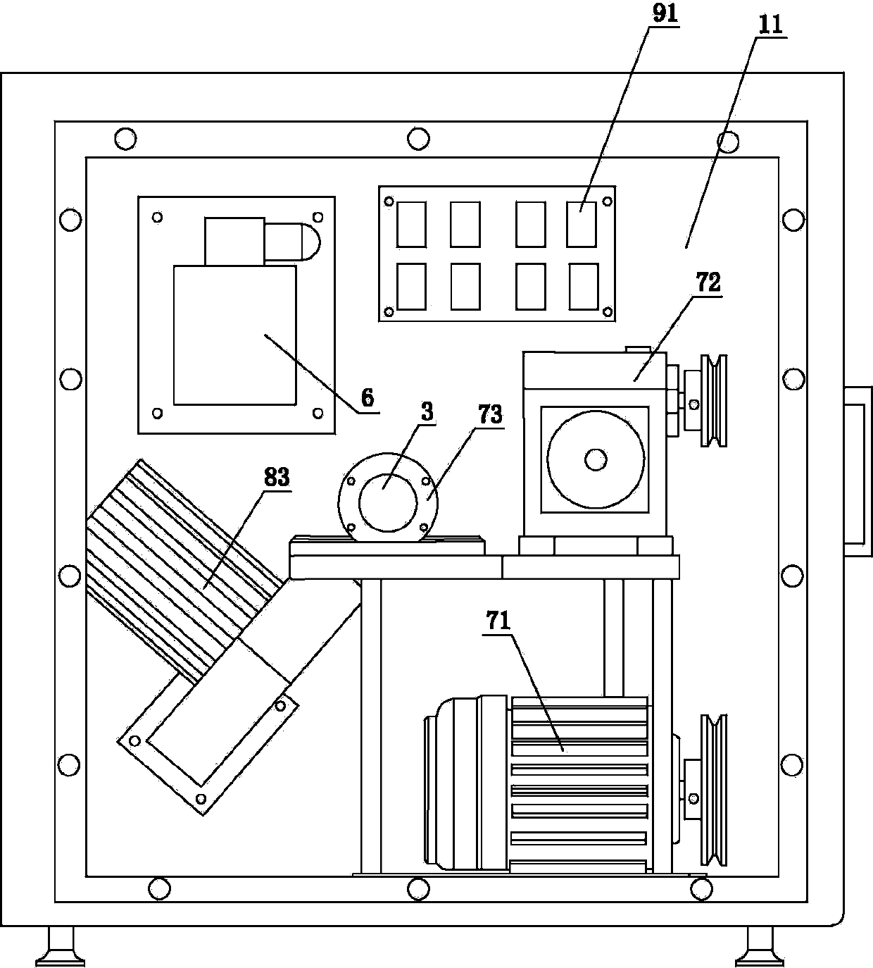 Wind-heat dyeing color tester