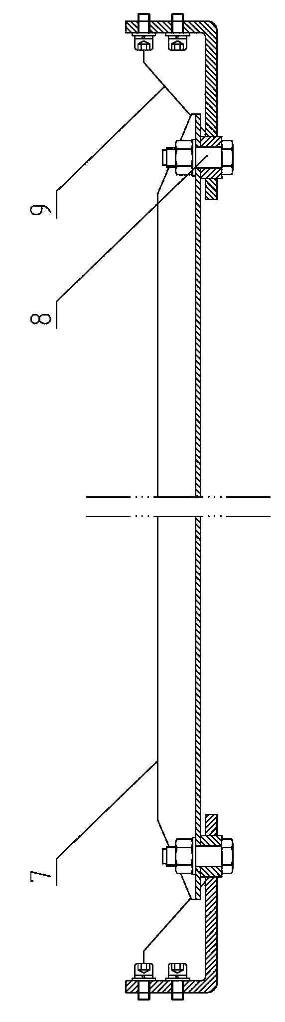 Self-propelling trolley articulated connecting beam