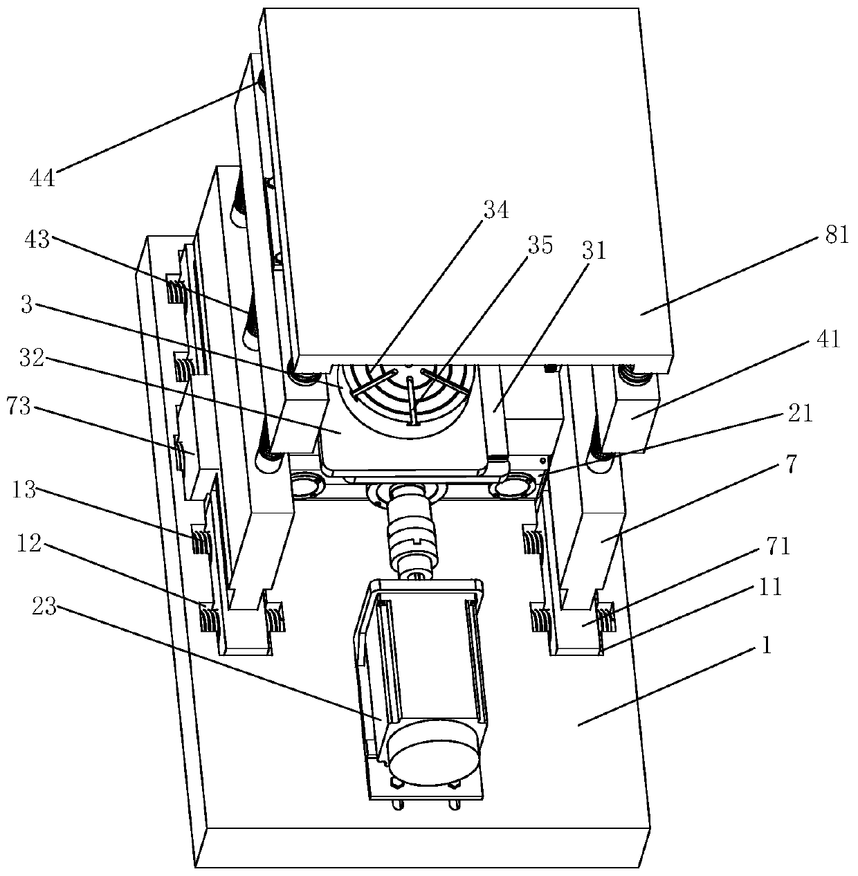 Free-form surface grinding and polishing device for micro-sized special-shaped precision parts