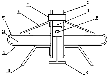 Embedded floating underwater in-situ remediation device and mounting method thereof