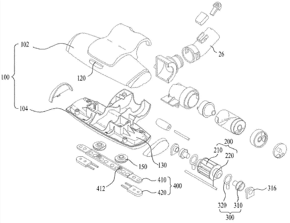 Suction nozzle for vacuum cleaner