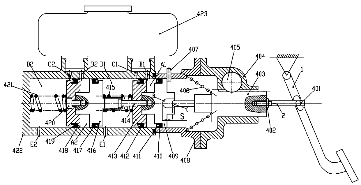 Distributed braking system with parking function and braking pressure vector control method thereof