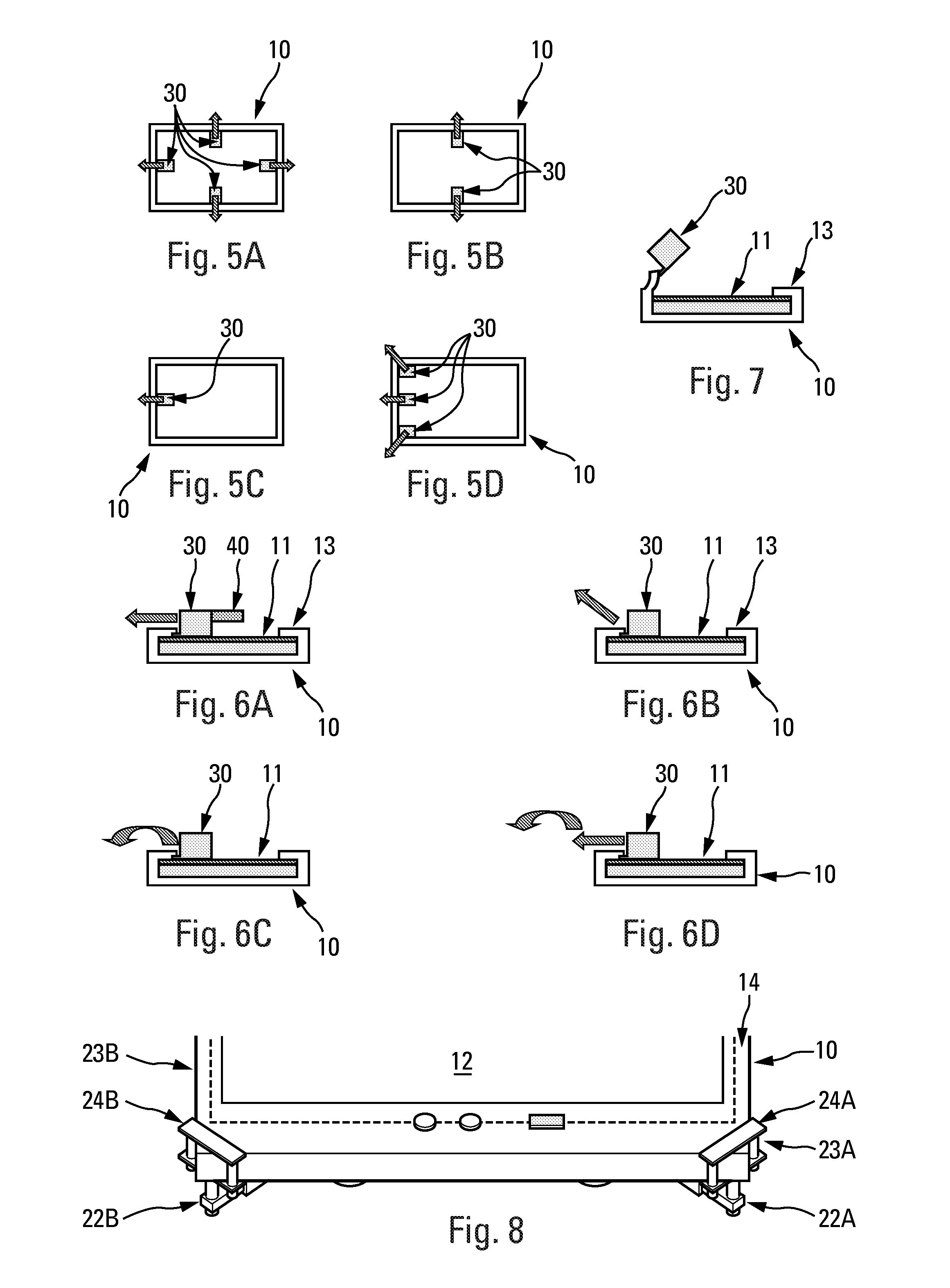 Method for at least partially deconstructing a flat display screen