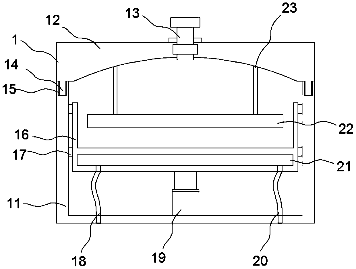 Pouring forming device applied to building material