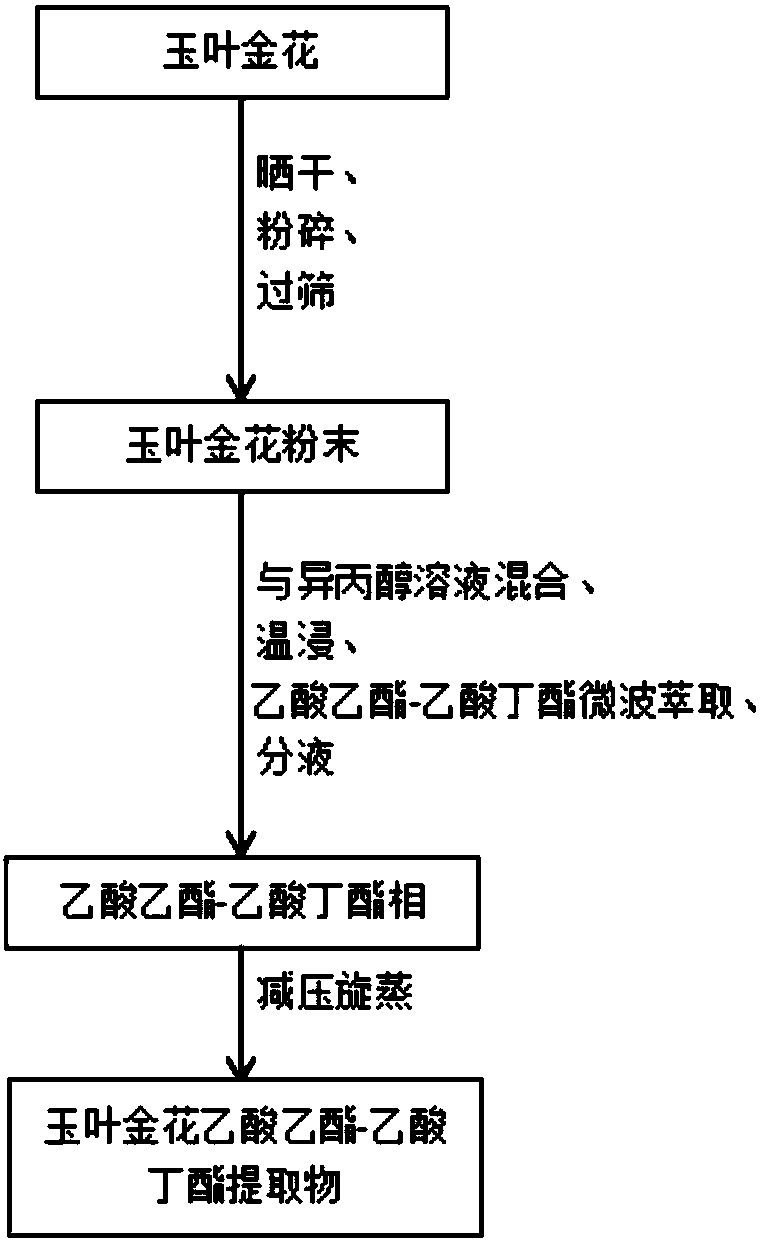 Mussaenda pubescens extractive and preparation and application in treating enteritis thereof