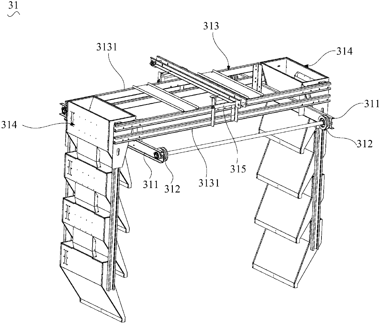 Feeding operation vehicle and poultry feeding system