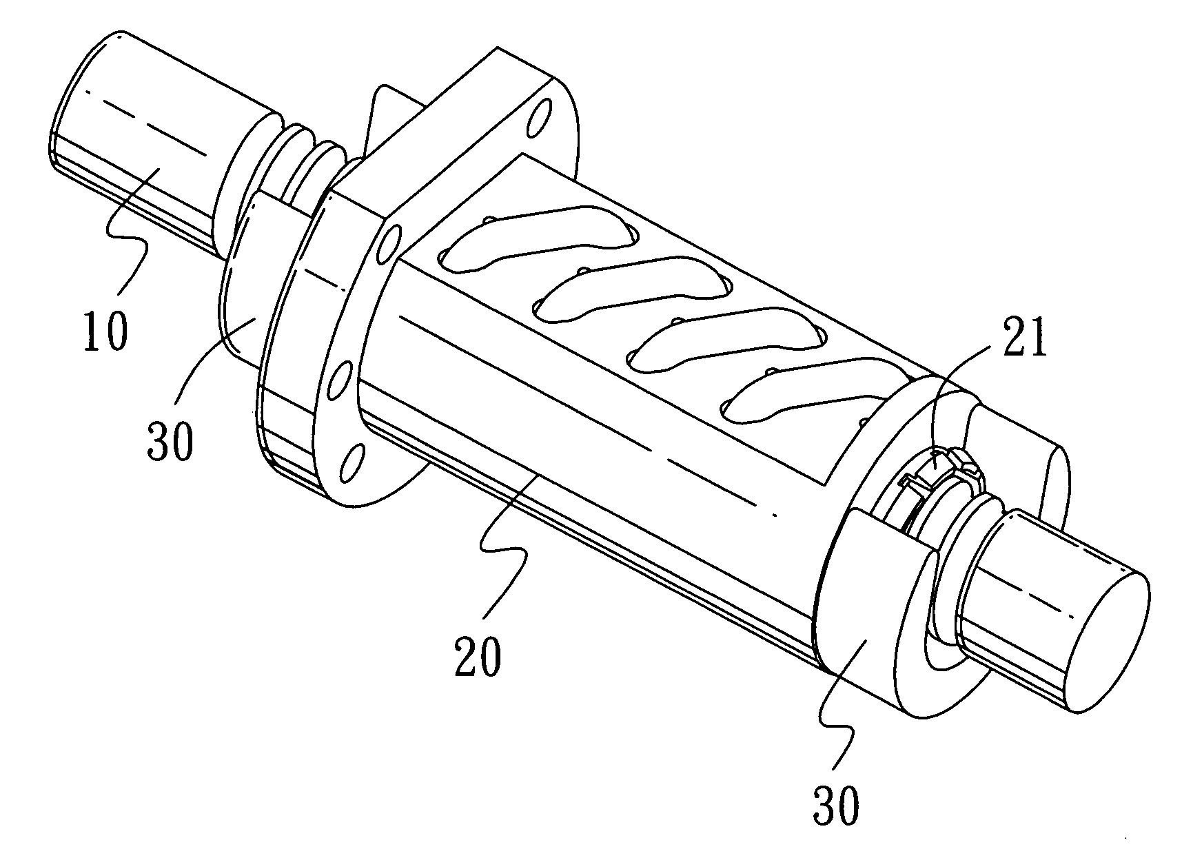 Ball screw with a changeable oil-storage unit