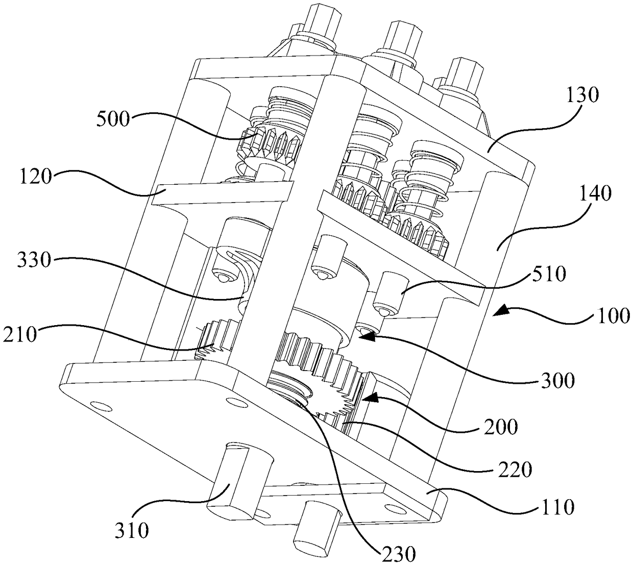 Base station antenna, electric downward inclination transmission device and switching mechanism