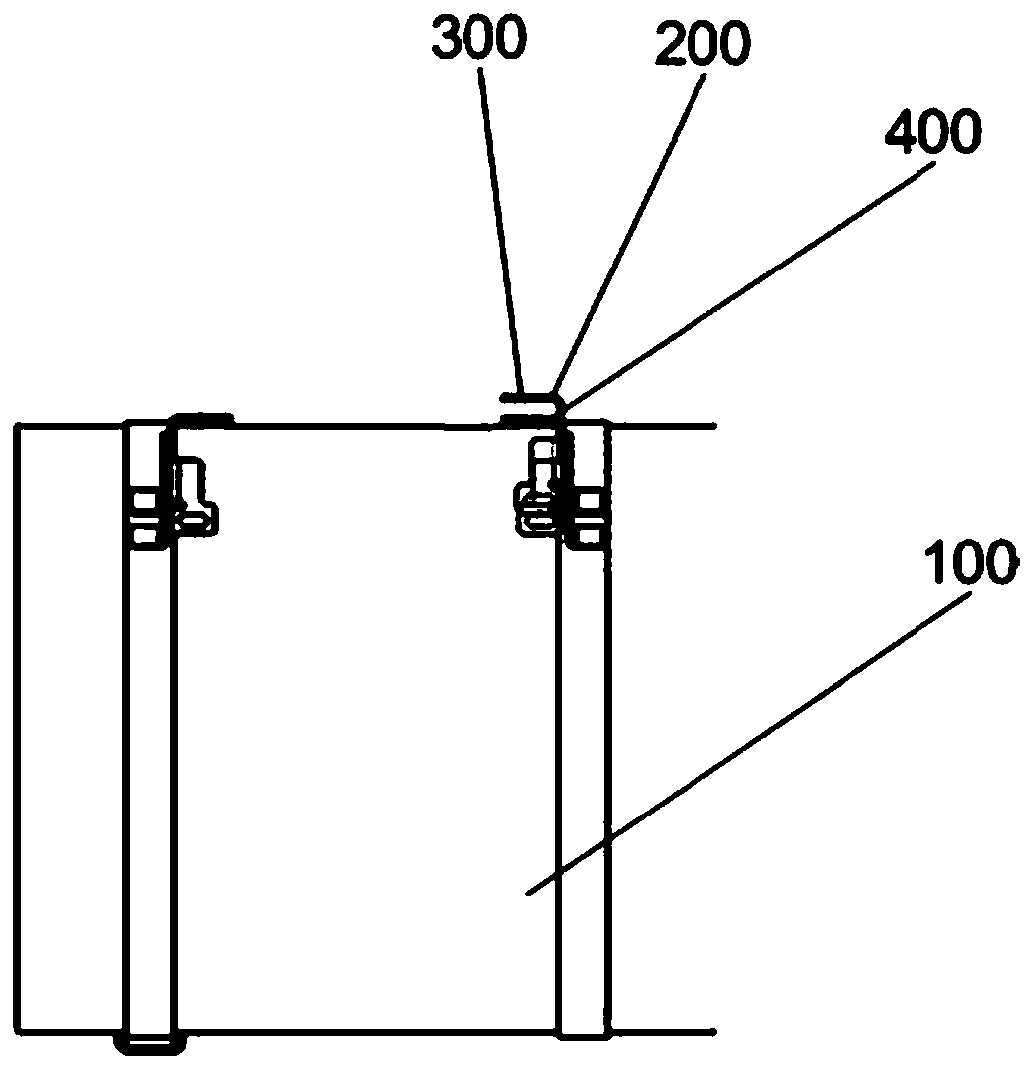 A foot pedal bracket installation structure