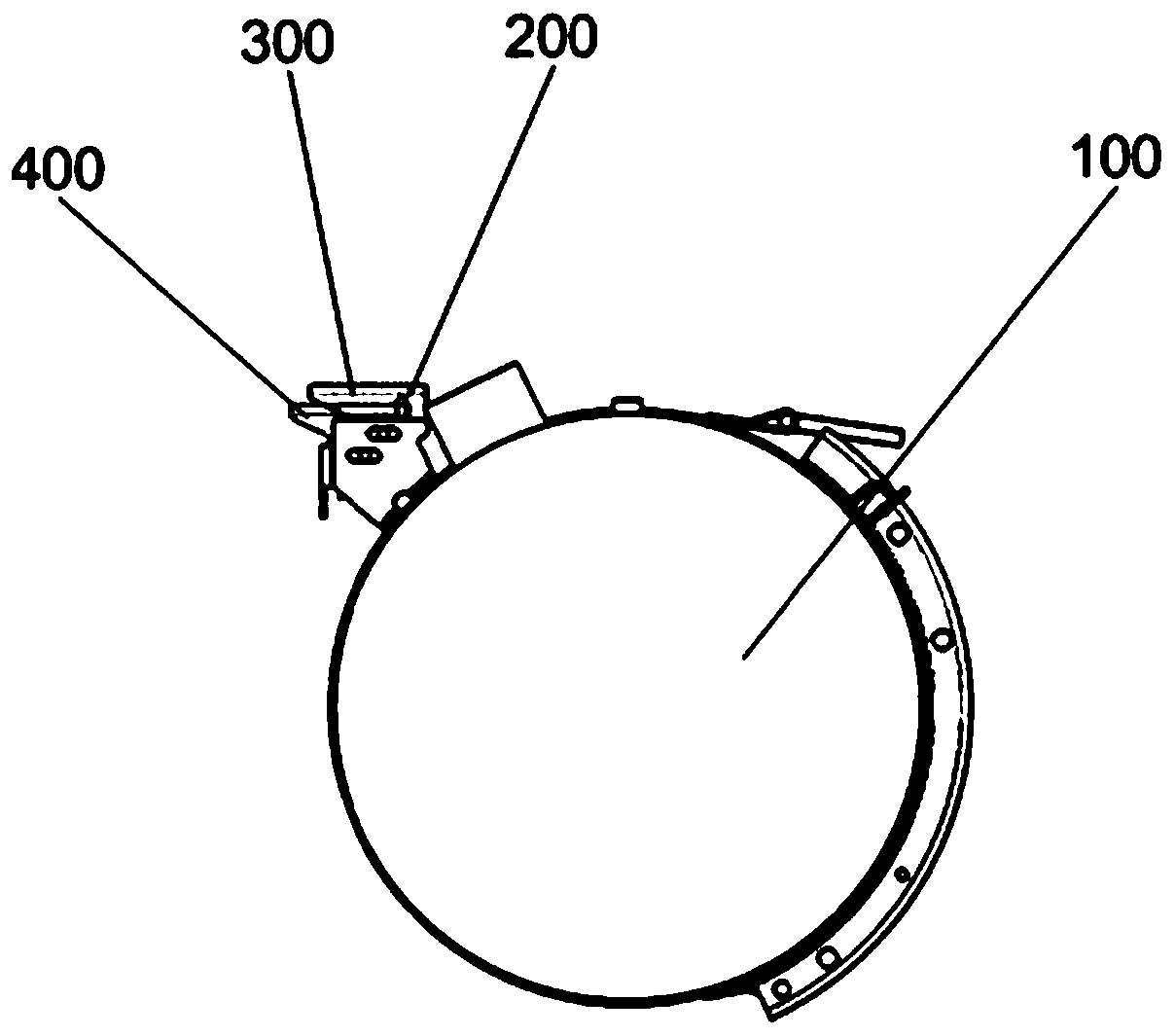 A foot pedal bracket installation structure