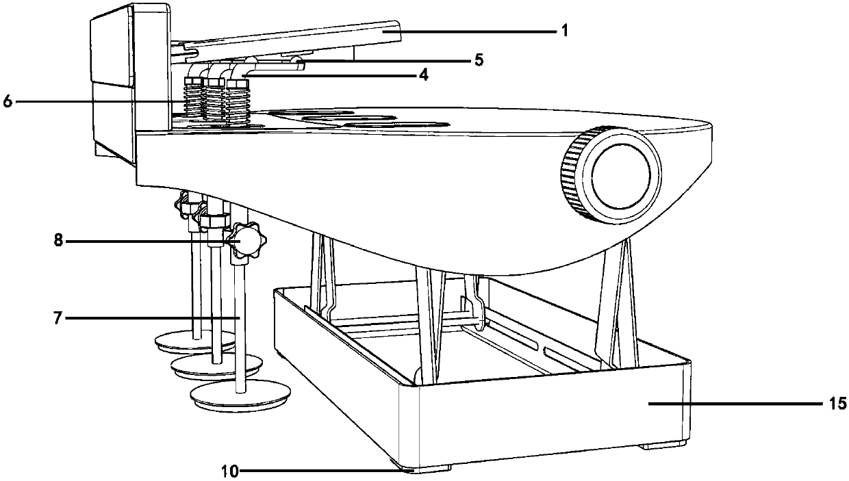 Auxiliary pedal of children's piano