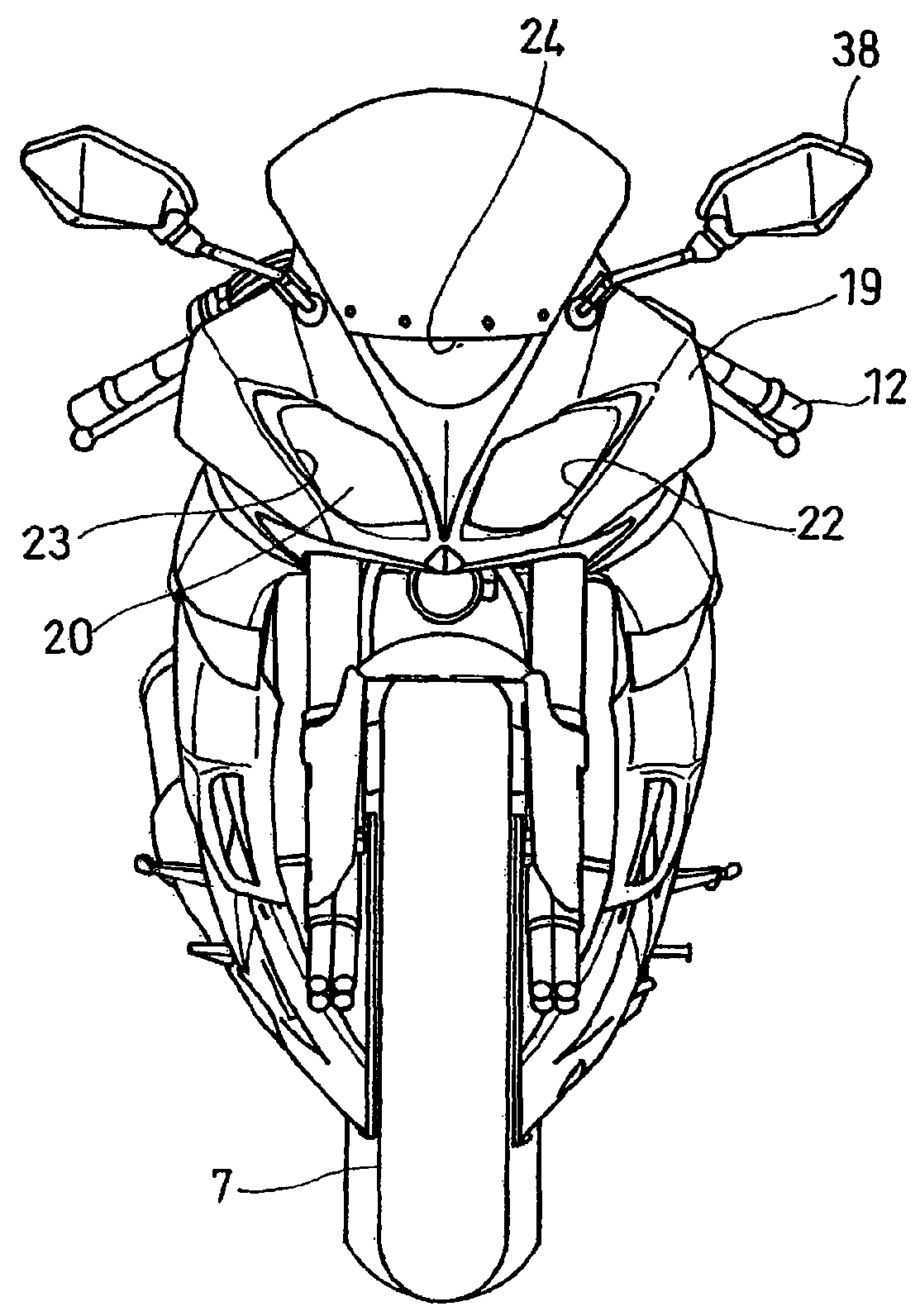 Ram intake unit having a sound absorbing structure