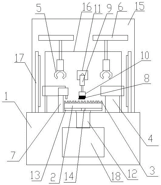 Automatic greasing and riveting device for rotating wheel of vehicle window regulator