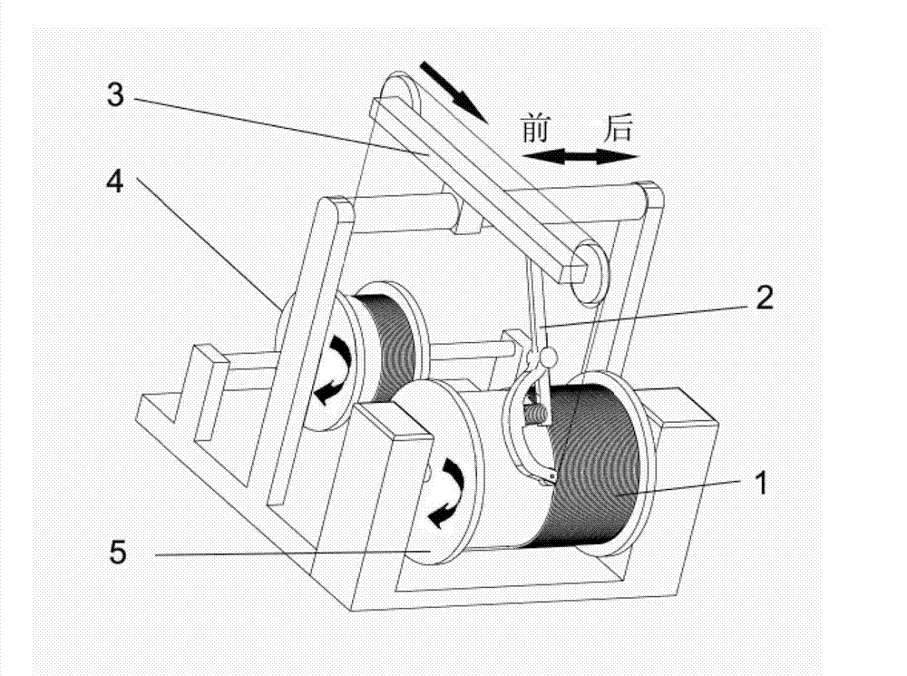 Axial forcing device and adjustment method for winding displacement of superconducting coil