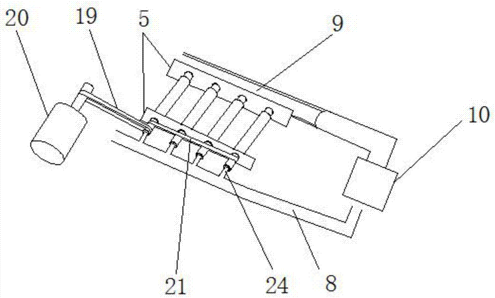 Bonding and hot-pressing integrated machine for wood plates