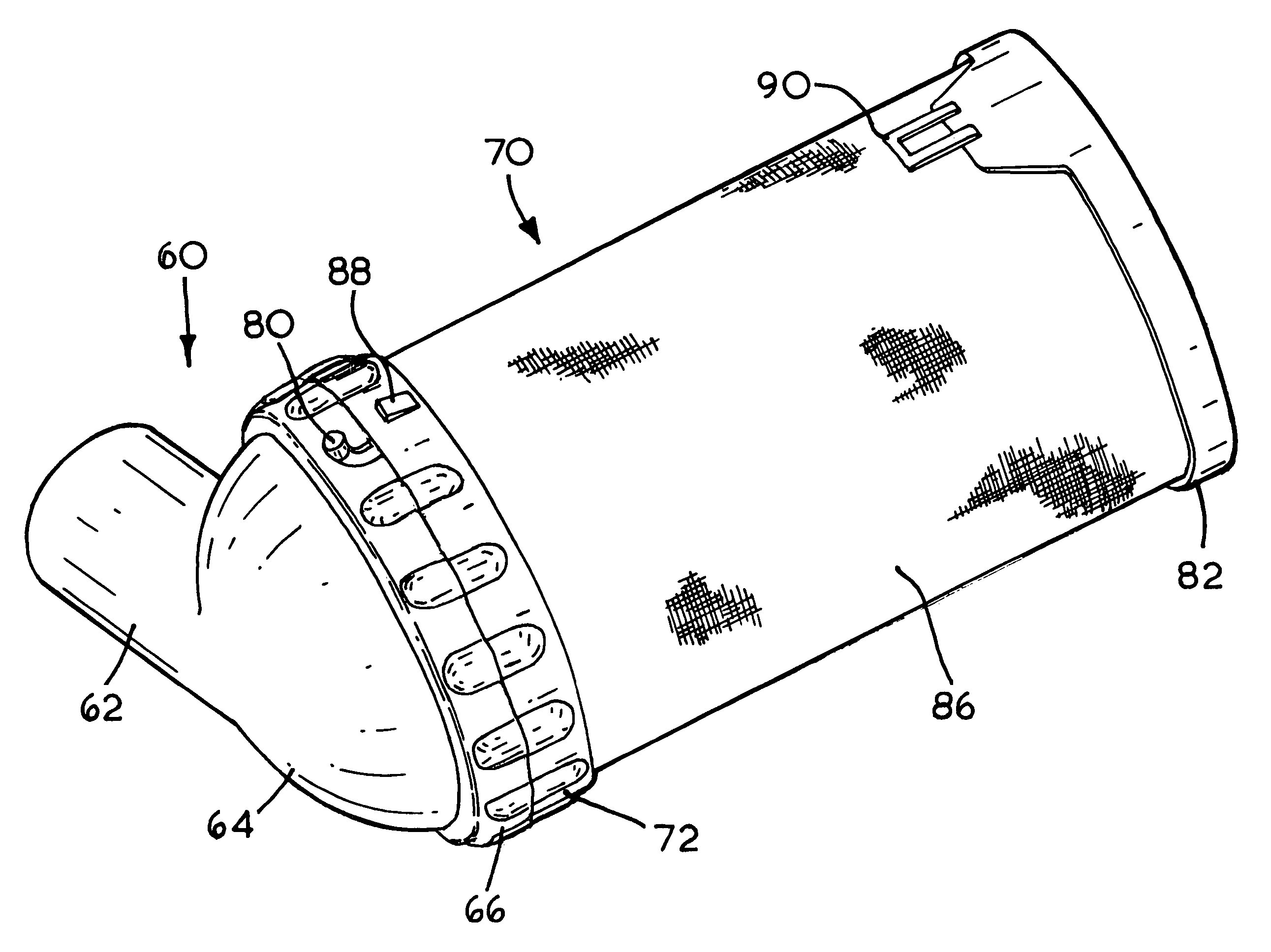 Debris collection container for a planer