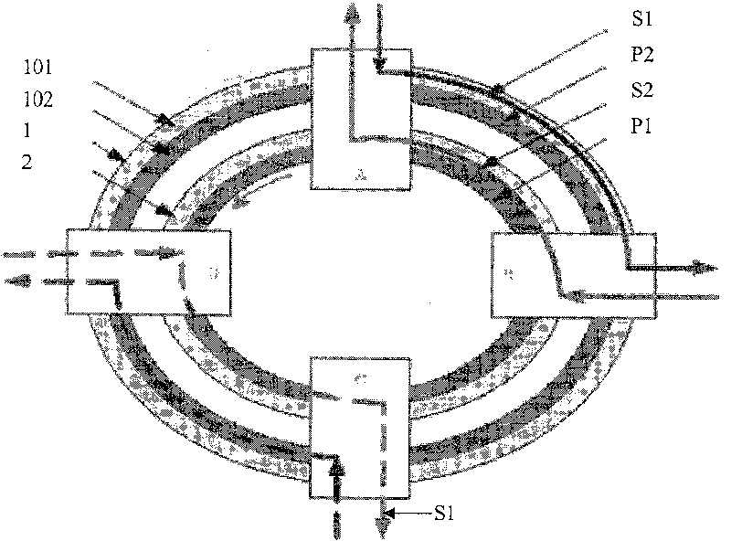 System and method of suppressing self-excitation in multi-section shared protection based on optical ring network