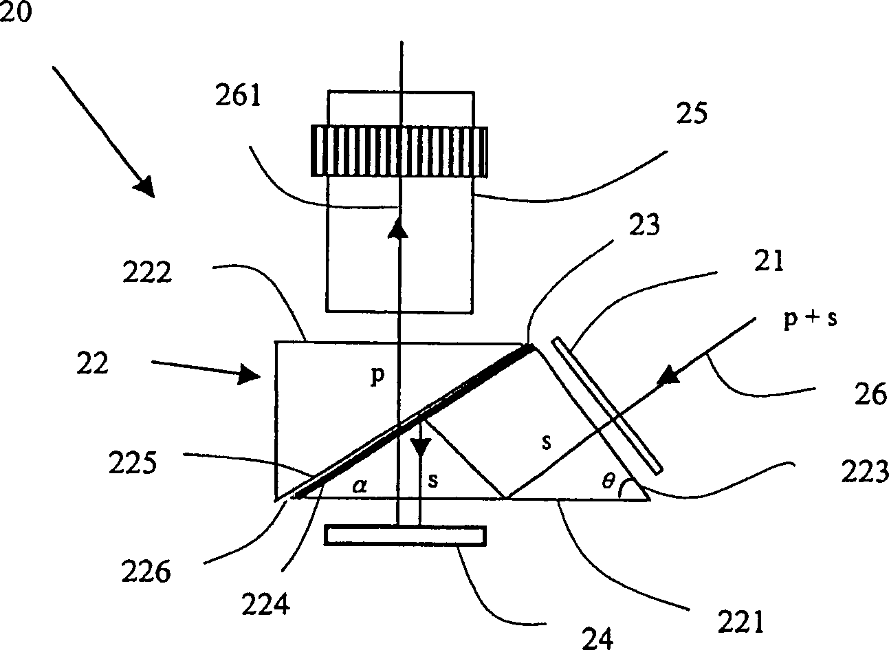 Reflection type optical valve projection system